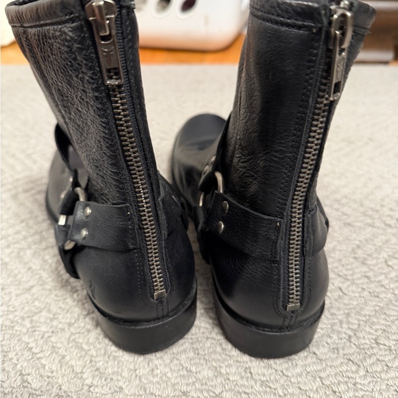 Frye Black Leather Ankle Boots - Picture 3 of 6